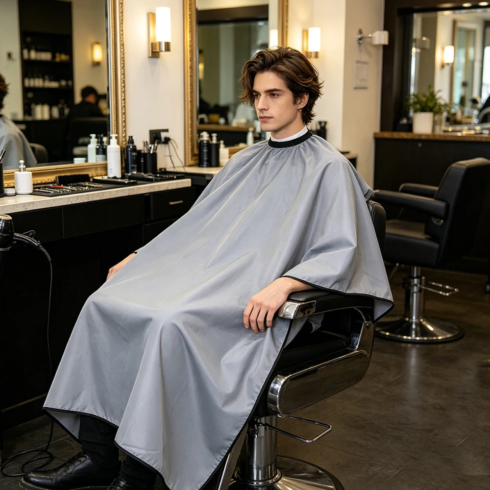 Professional Hair Cutting Apron Waterproof Salon Barber Cape Hairdressing Cloth Accessory for Stylists