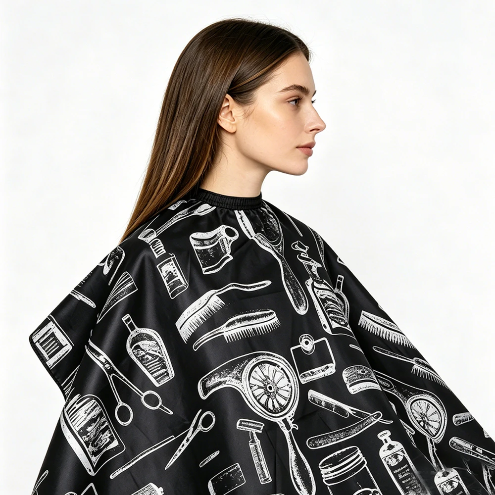 Professional Hair Cutting Apron Waterproof Salon Barber Cape Hairdressing Cloth Accessory for Stylists