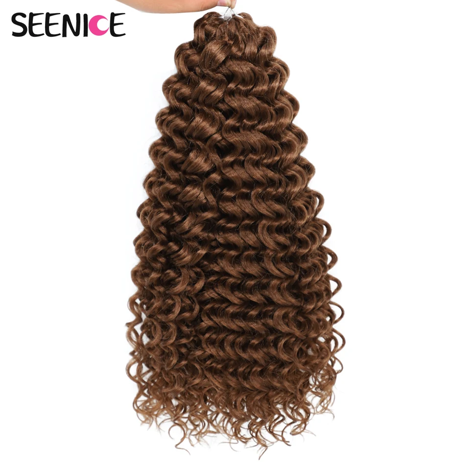 22inch Marshmallow Synthetic Afro Curl Crochet Hair Twist Braid Kinky Curly Braiding Hair Extensions Ombre Blonde For BlackWomen