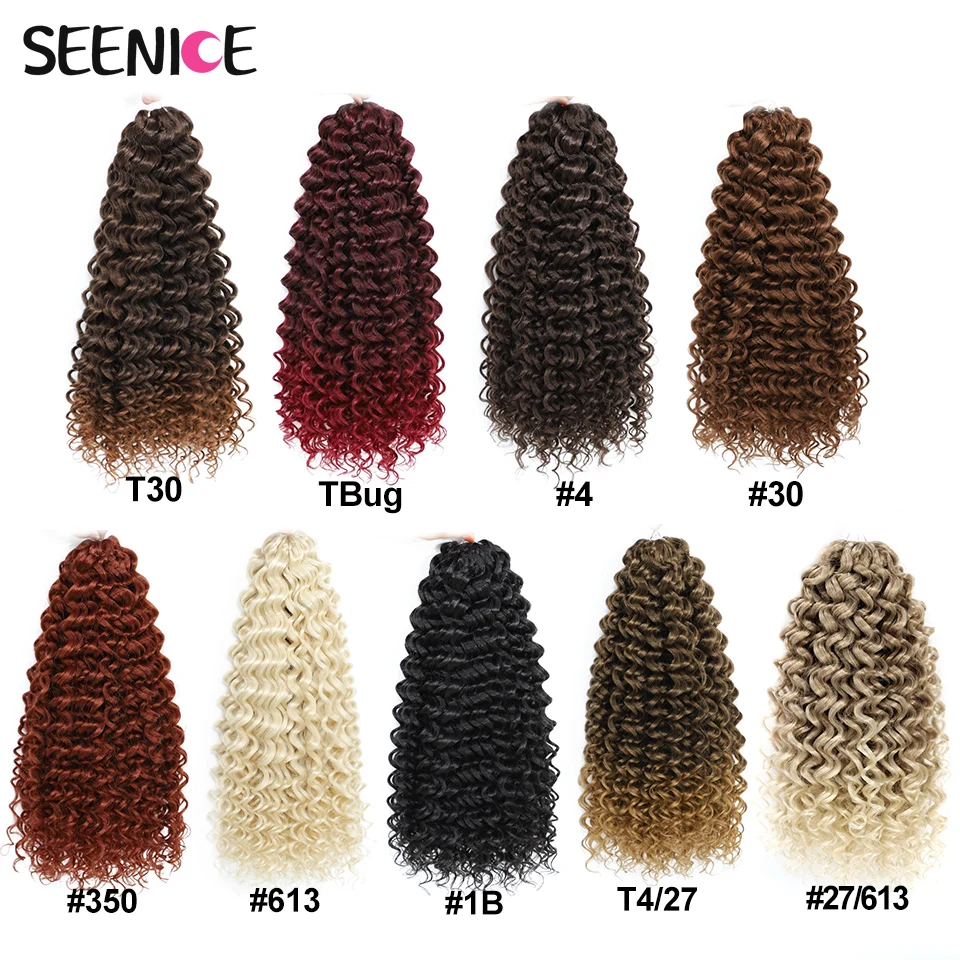 22inch Marshmallow Synthetic Afro Curl Crochet Hair Twist Braid Kinky Curly Braiding Hair Extensions Ombre Blonde For BlackWomen