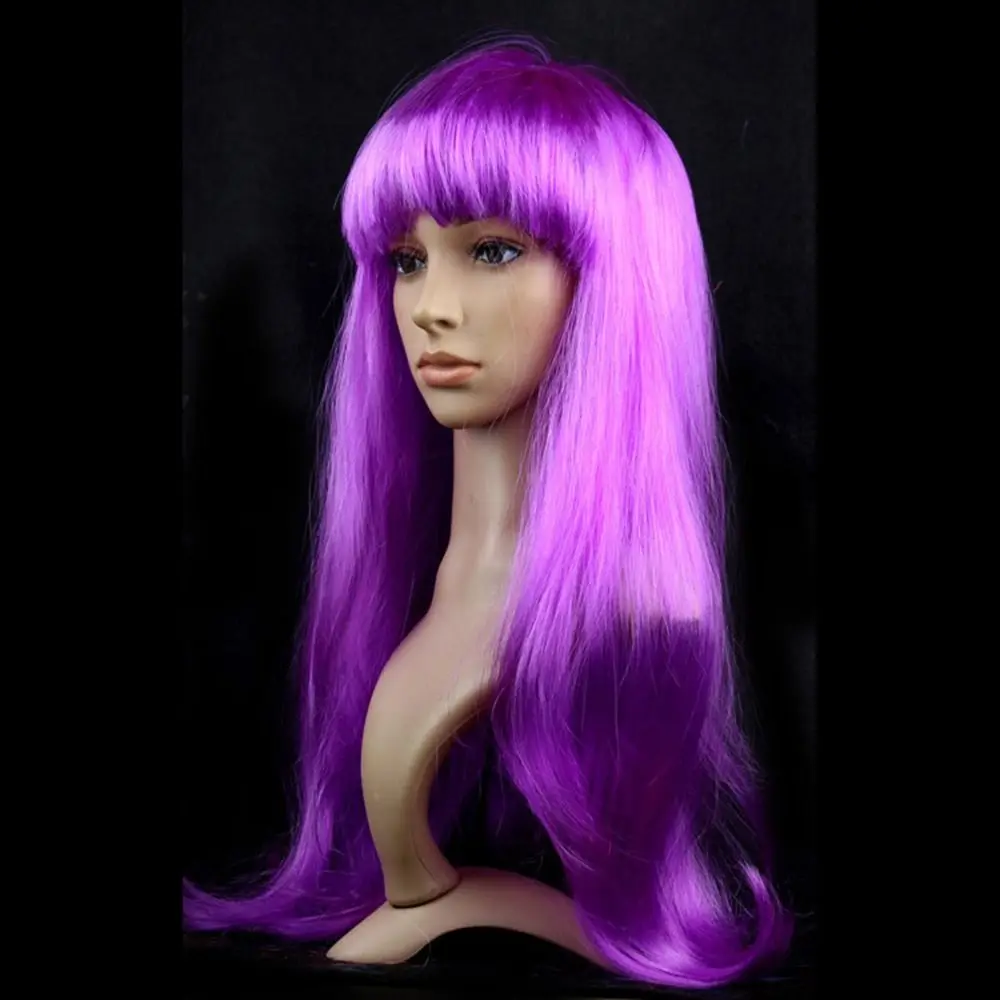 Soft Straight Hair Wig Women's Long Straight Hair Head Cover Makeup Ball Wig Men's And Women's Party Supplies