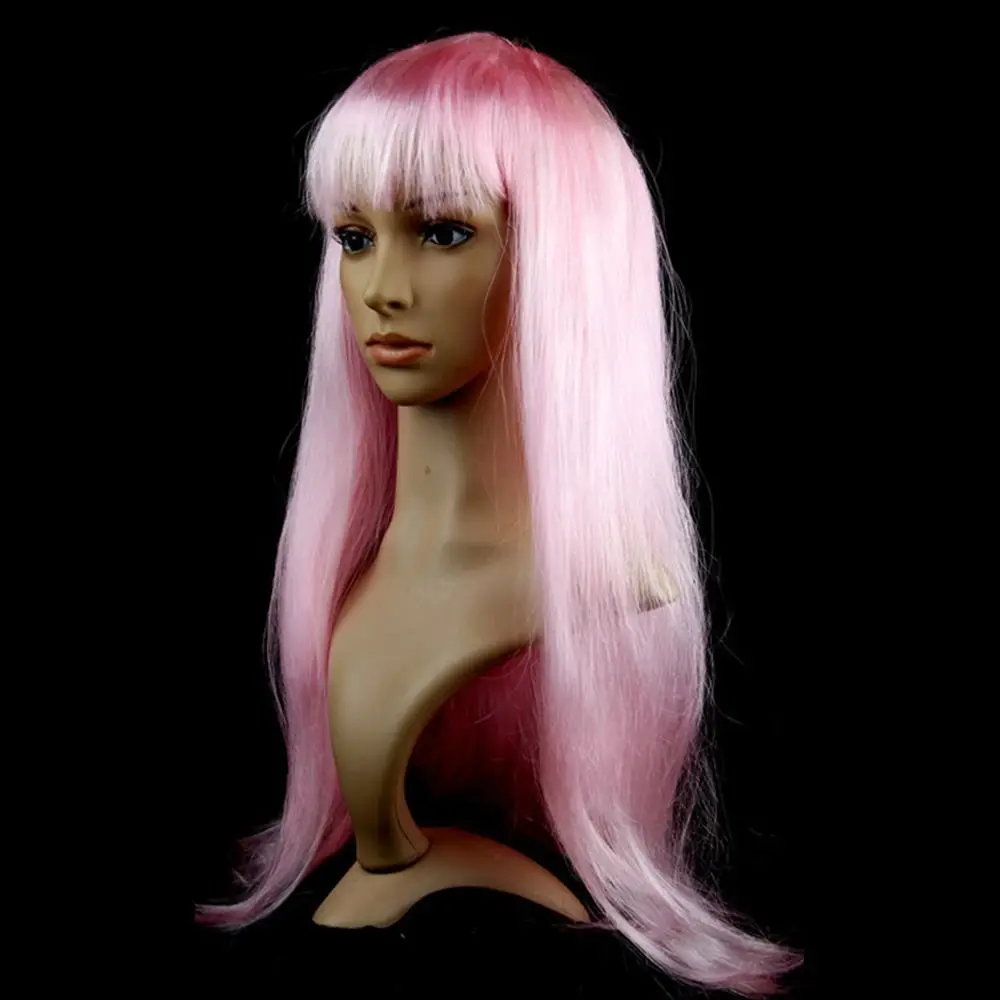 Soft Straight Hair Wig Women's Long Straight Hair Head Cover Makeup Ball Wig Men's And Women's Party Supplies