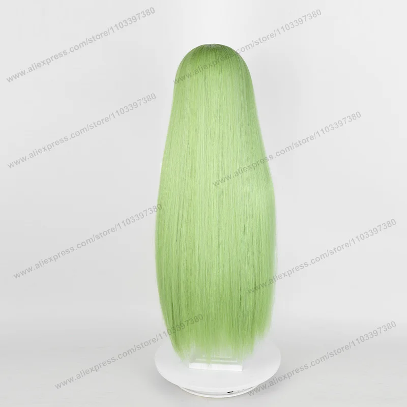 CC Enkidu Cosplay Wig 80cm Long Green Women Hair Anime Cosplay Wig Halloween Heat Resistant Synthetic Wigs