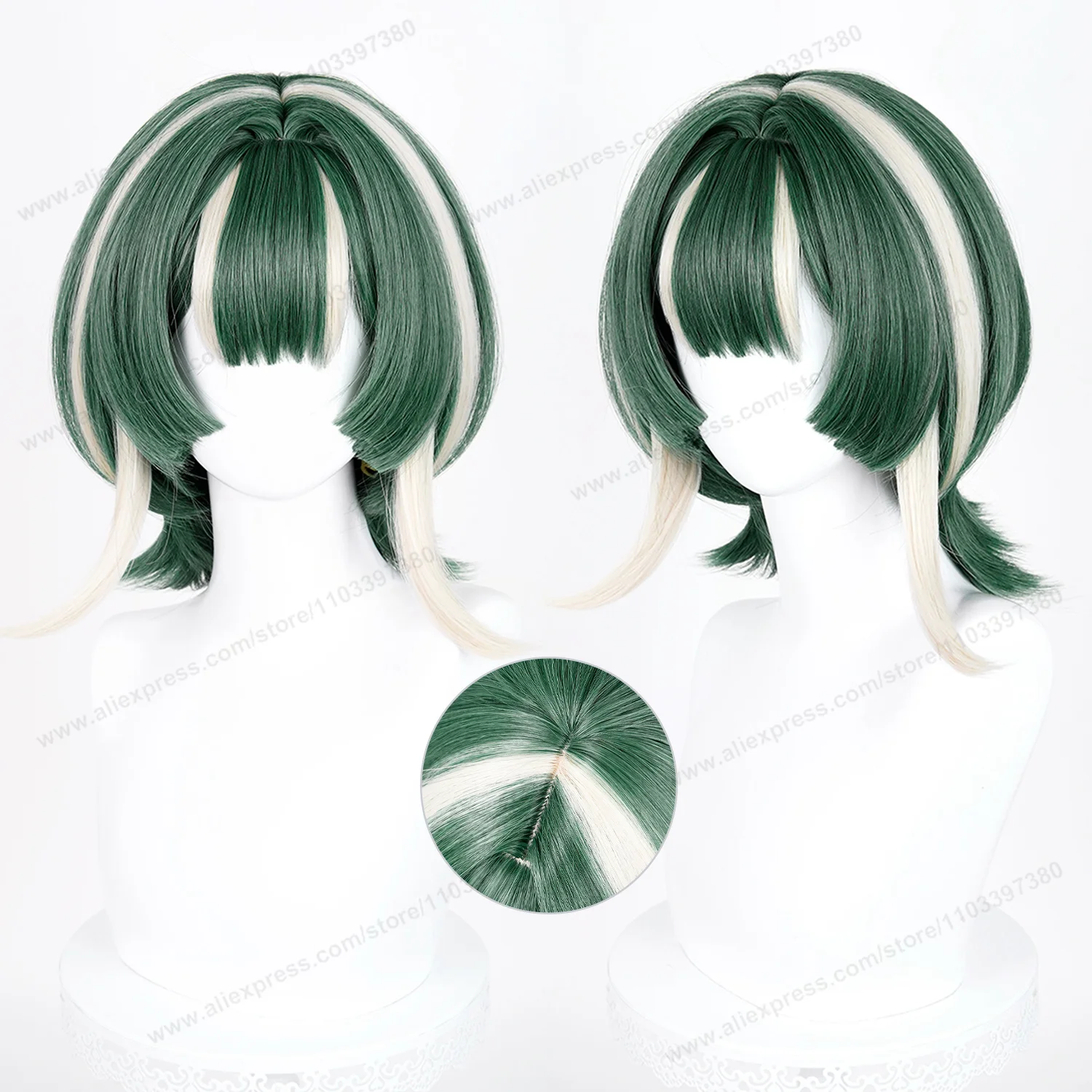 Guita Hebby Fantasia Wig 30cm Short Women Hair Anime Cosplay Wig Halloween Heat Resistant Synthetic Wigs