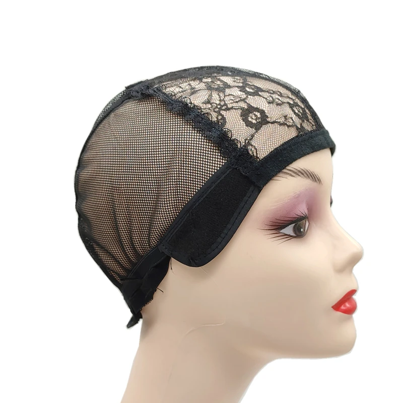 1PC Adjustable Wig Making Caps Weave Caps for Making Wigs Hairnets Cap for Making Wig 4 Size Black/Brown