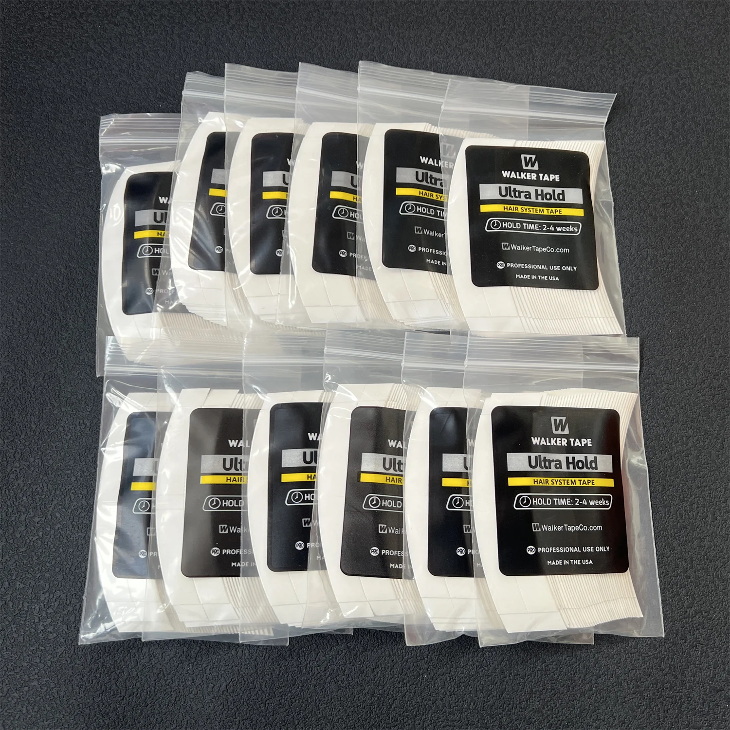 36Pcs/180pc Walker Ultra Hold Lace Wig Tape Double Sided Adhesive Strips with Blue Liner, Strong Hold for Hair Systems & Toupees