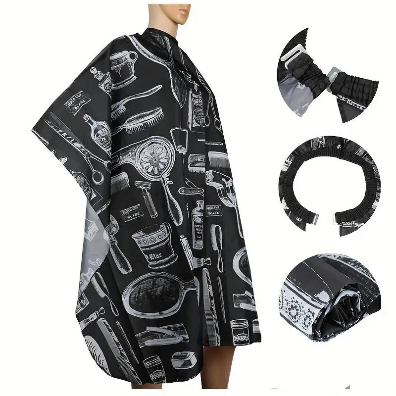 Professional Hair Cutting Apron Salon Barber Cape Hair Cutting Waterproof Cloth Hair Cutting Apron Barber Accessories C0027A