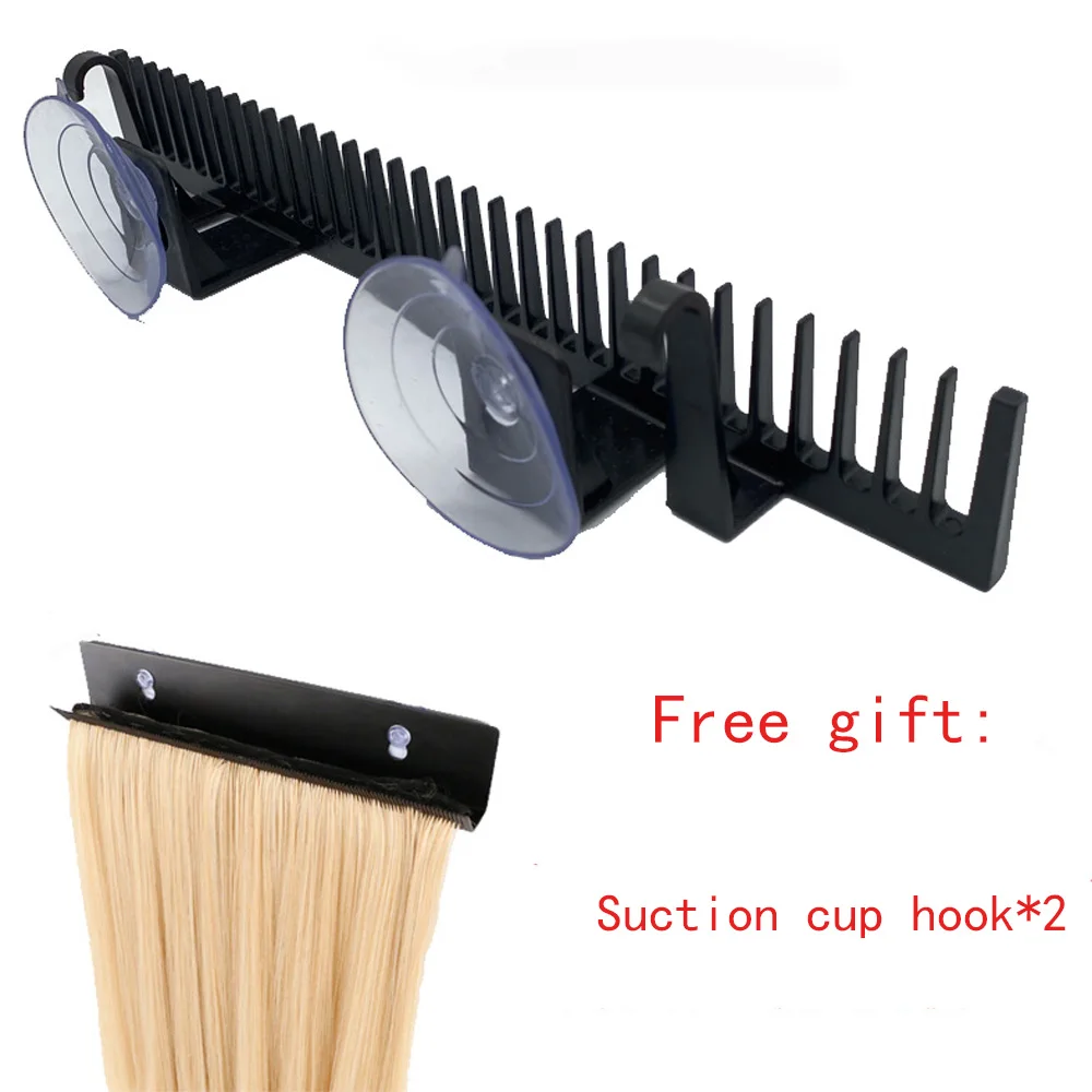 1 Pieces Hair Extension Holder Hair Extension Hanger Wig Storage Display Light Weight Hair Extension Tool Wig Stand for Salon