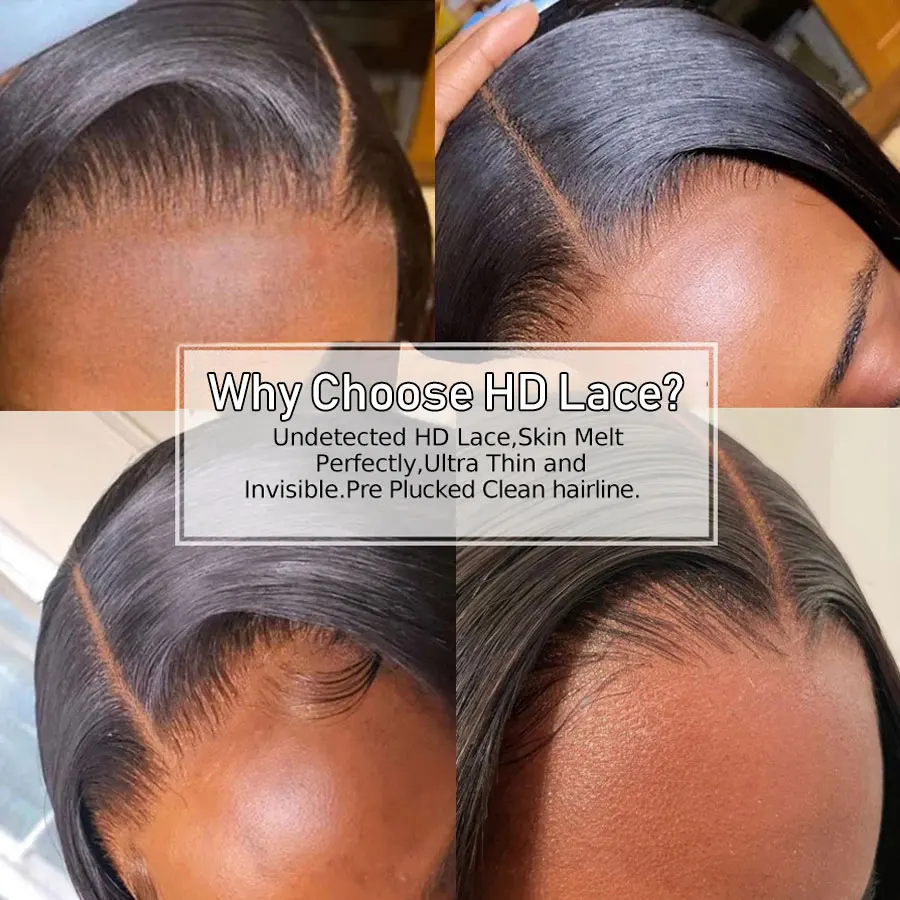 Eva Hair Real HD Lace 5x5 6x6 7x5 9x6 HD Closure Human Hair Invisible Melt Skins 13x4 13x6 HD Lace Frontal Only Pre Plucked Lace
