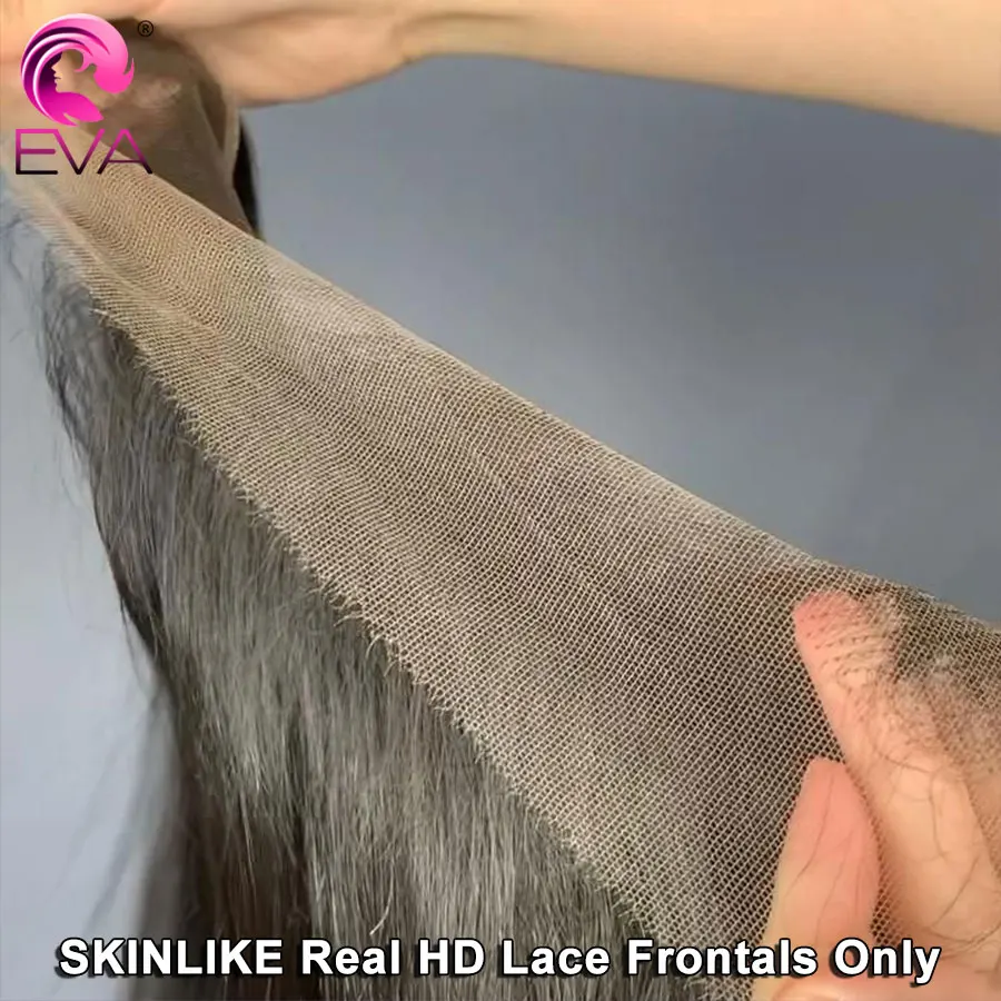Eva Hair Real HD Lace 5x5 6x6 7x5 9x6 HD Closure Human Hair Invisible Melt Skins 13x4 13x6 HD Lace Frontal Only Pre Plucked Lace
