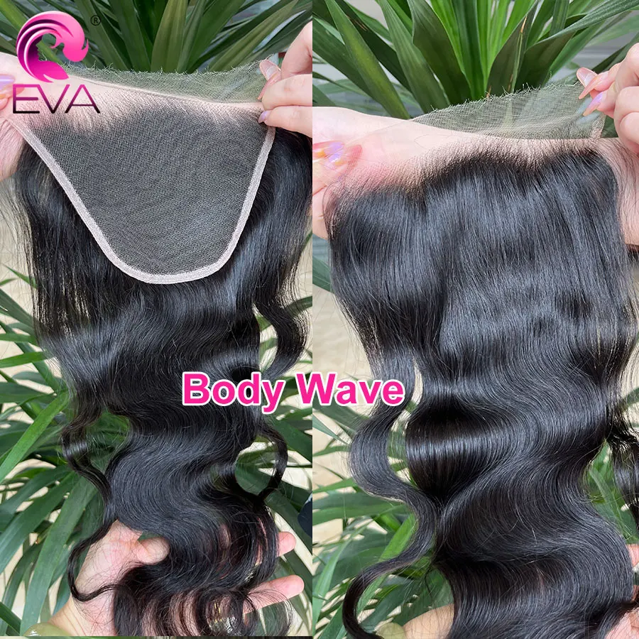 Eva Hair Real HD Lace 5x5 6x6 7x5 9x6 HD Closure Human Hair Invisible Melt Skins 13x4 13x6 HD Lace Frontal Only Pre Plucked Lace