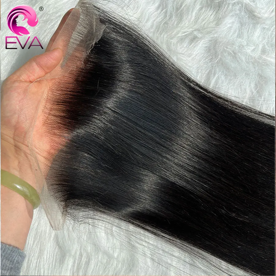 Eva Hair Real HD Lace 5x5 6x6 7x5 9x6 HD Closure Human Hair Invisible Melt Skins 13x4 13x6 HD Lace Frontal Only Pre Plucked Lace