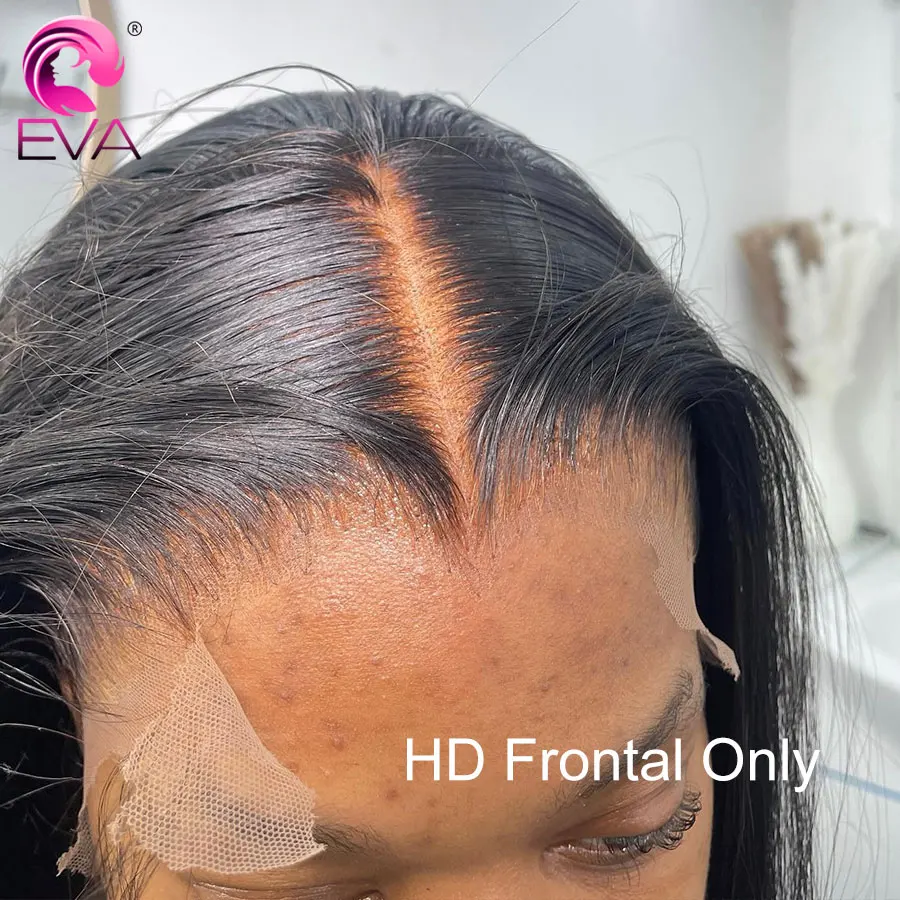 Eva Hair Real HD Lace 5x5 6x6 7x5 9x6 HD Closure Human Hair Invisible Melt Skins 13x4 13x6 HD Lace Frontal Only Pre Plucked Lace