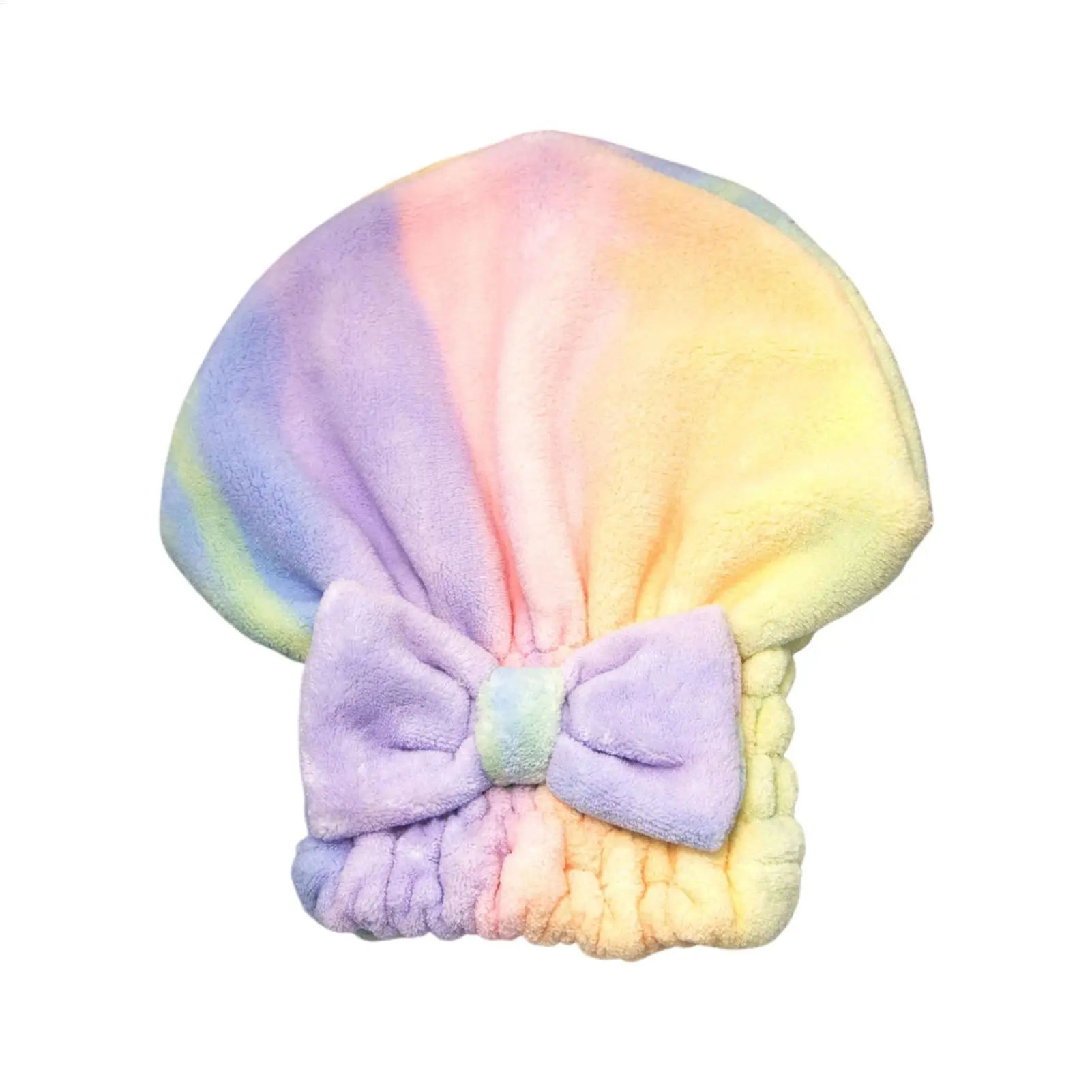 Microfiber Hair Drying Towels Head Wrap with Bow-Knot Shower Cap Hair Turban HairWrap Bath Cap for Curly Long Wet Hair Gift