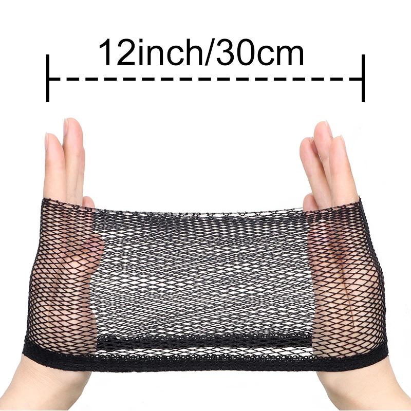 Stretchable Elastic Hair Nets,Black Hairnet Mesh Wig Cap for Long Hair,Hair Net for Wig, Hair Cap for Wigs