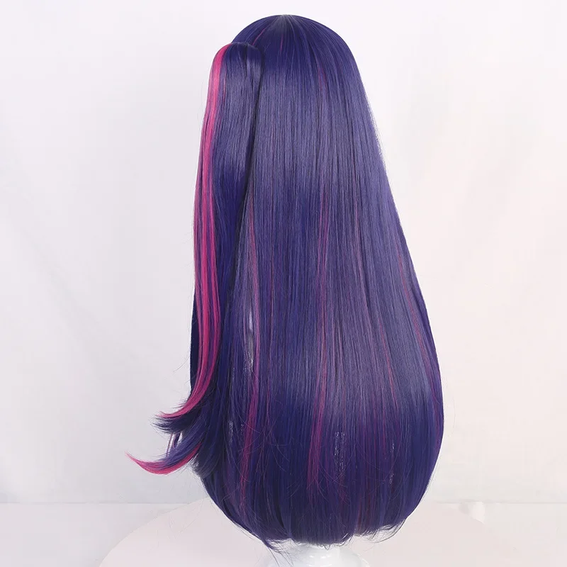 Anime Oshi No Ko Hoshino Ai Purple Wig Cosplay Headwear Girl Lolita Ponytail Heat Resistant Synthetic Wigs Accessories Hair