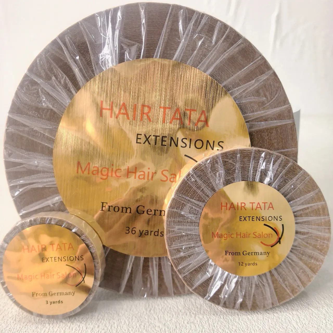 36/12/3 Yards width0.8cm/1cm Hair TATA Double Sided Hair Replacement Tape Magic Hair Salon Hair Extension Tape