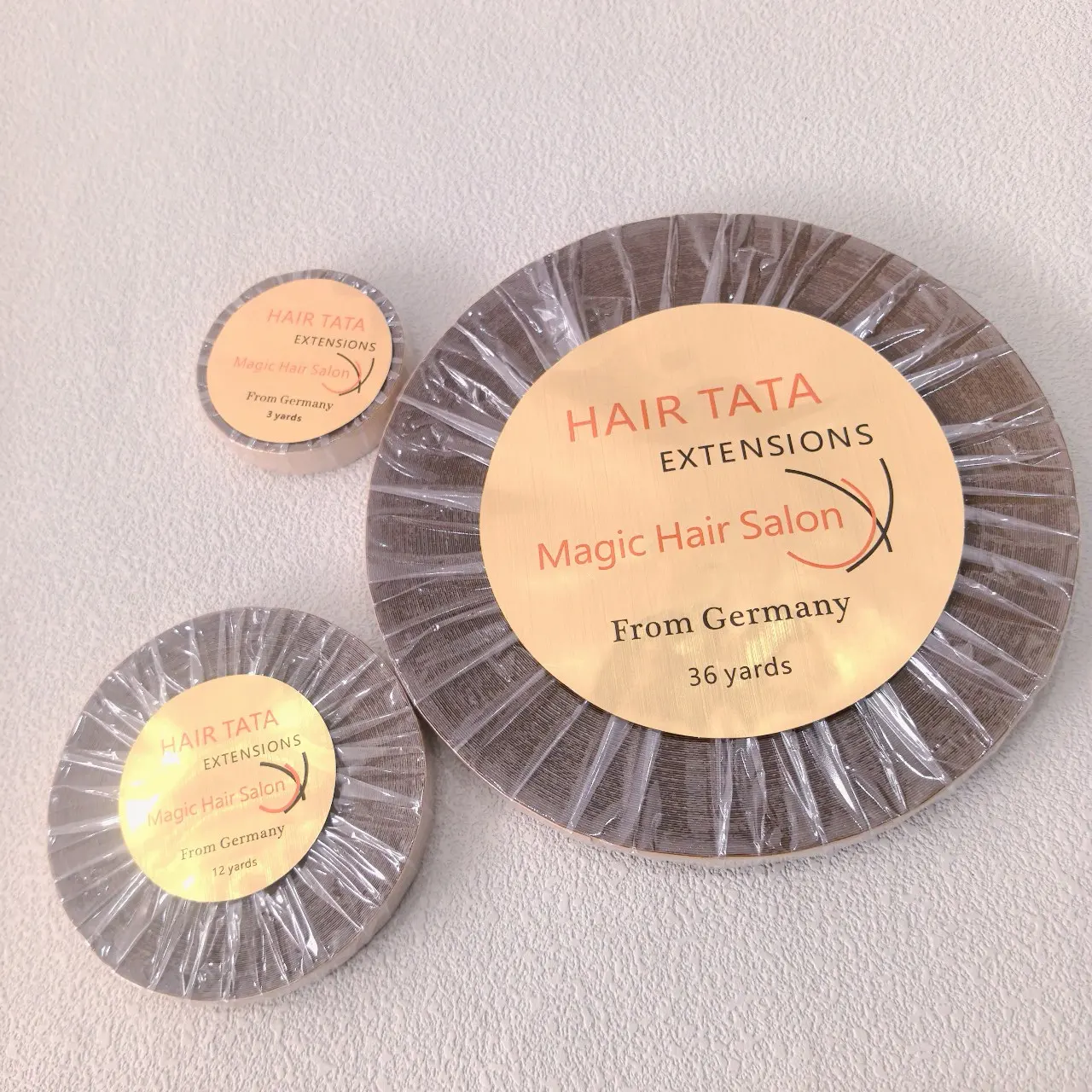 36/12/3 Yards width0.8cm/1cm Hair TATA Double Sided Hair Replacement Tape Magic Hair Salon Hair Extension Tape