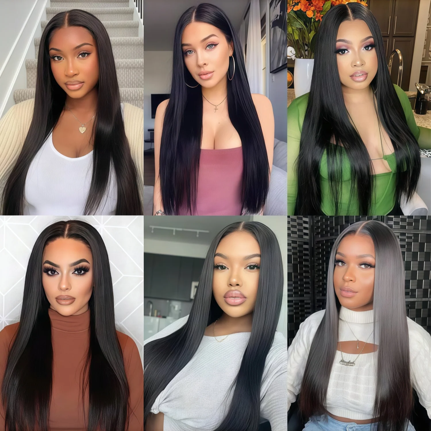 Long Straight Black Wig 32 Inch Heat Resistant Synthetic Wig For Women Cosplay Party Natural Black
