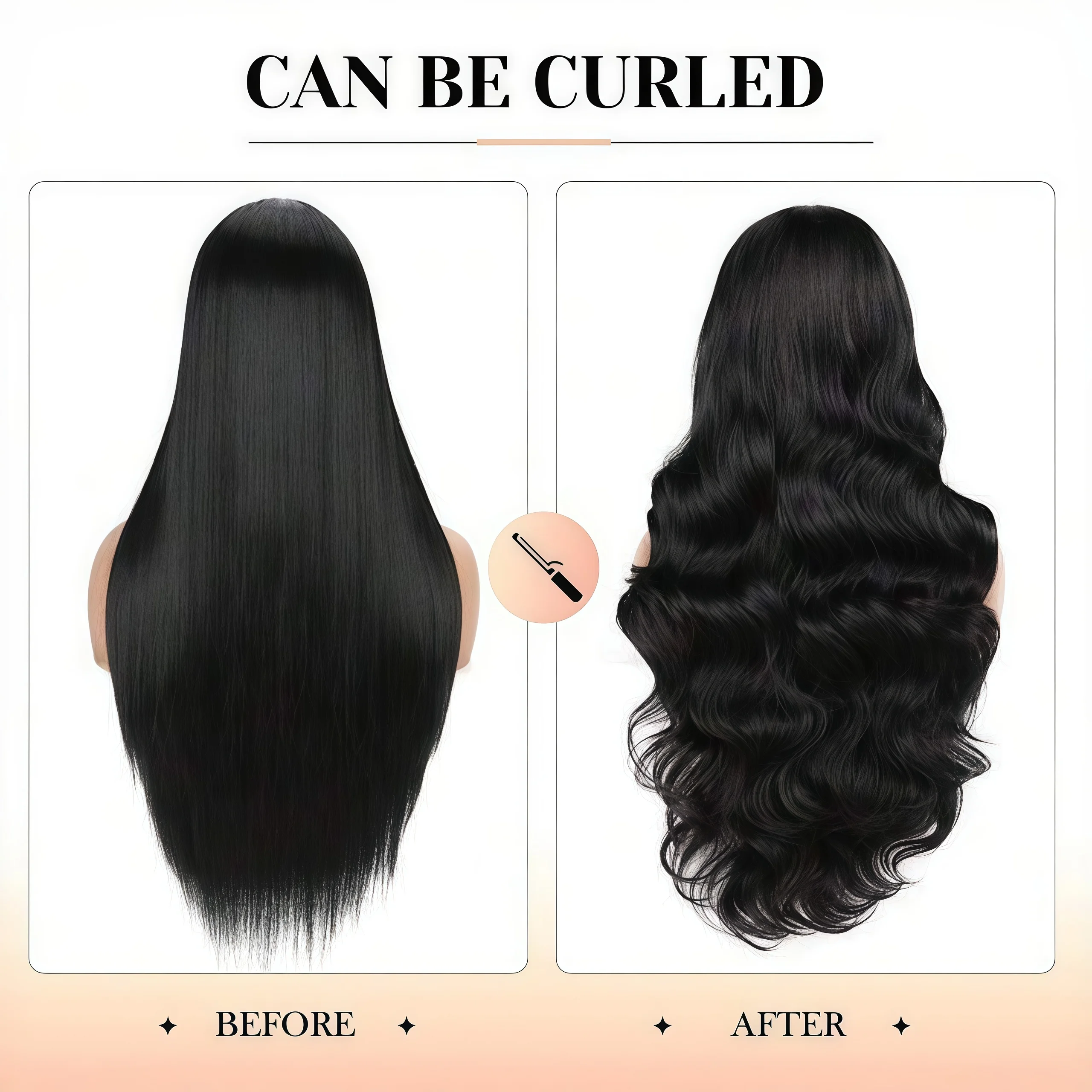 Long Straight Black Wig 32 Inch Heat Resistant Synthetic Wig For Women Cosplay Party Natural Black