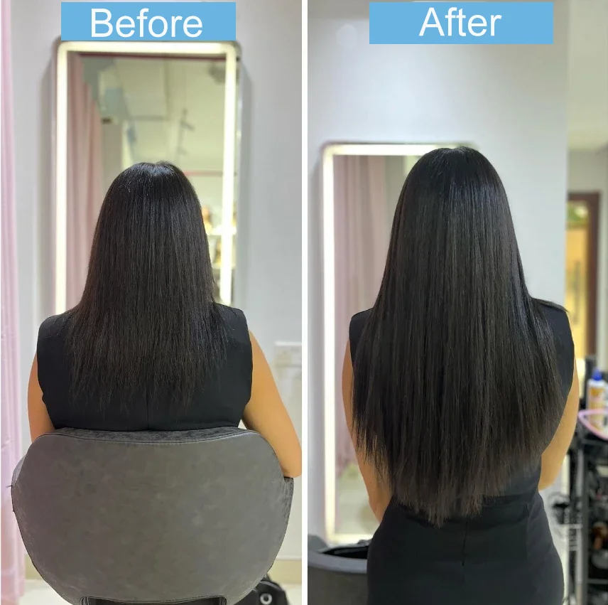 8 Pieces Hair Extensions Clip in Human Hair 18 Clips Full Head Clip on Remy Hair Extension for Women Natural Black Clip Hair