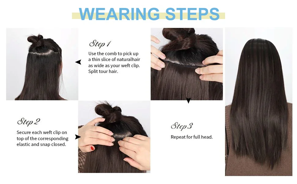 8 Pieces Hair Extensions Clip in Human Hair 18 Clips Full Head Clip on Remy Hair Extension for Women Natural Black Clip Hair