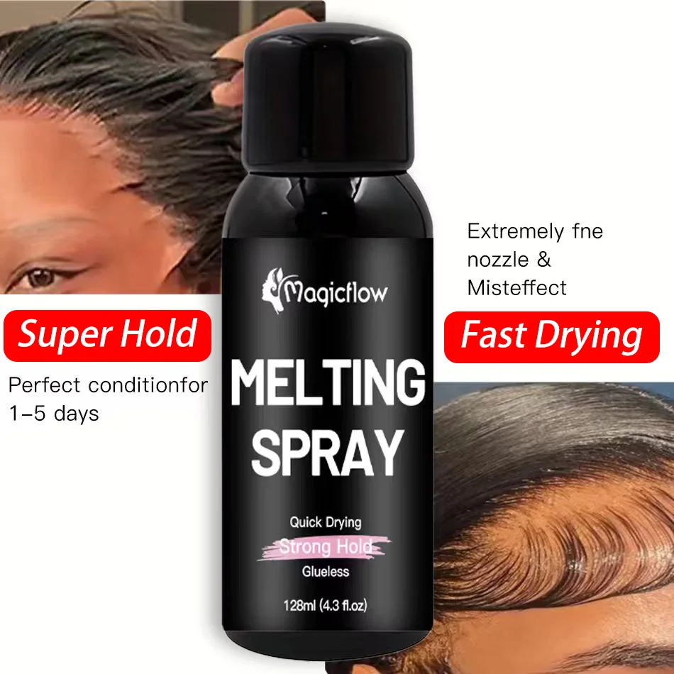 128ml/4.3fl.oz Natural Hold Lace Melting Spray - Strong Glueless Bonding Spray for Wigs | Quick-Drying Hair Adhesive