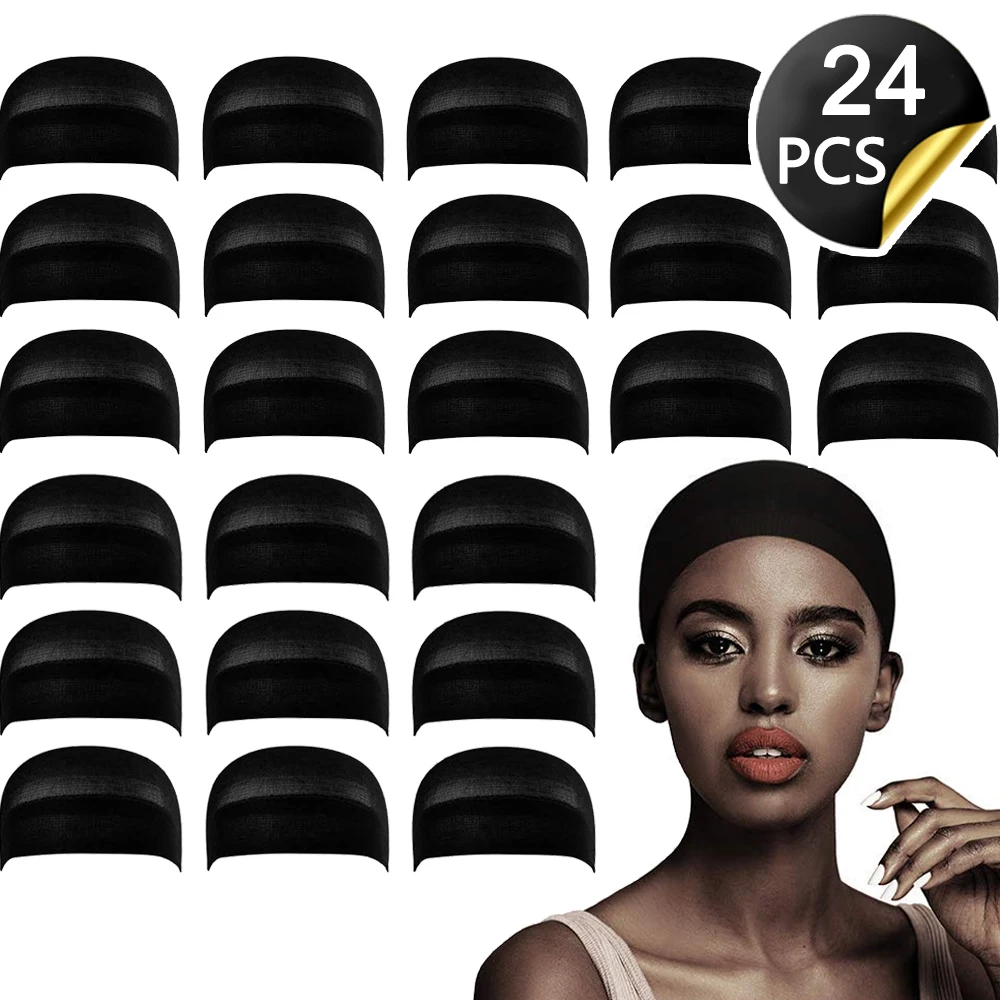 Wholesale High Quality Nylon Hair Caps for Wig Perfect Fit Ultra Thin & Expandable Stocking Wig Cap, Each Pack Contains 2 Wig Ca