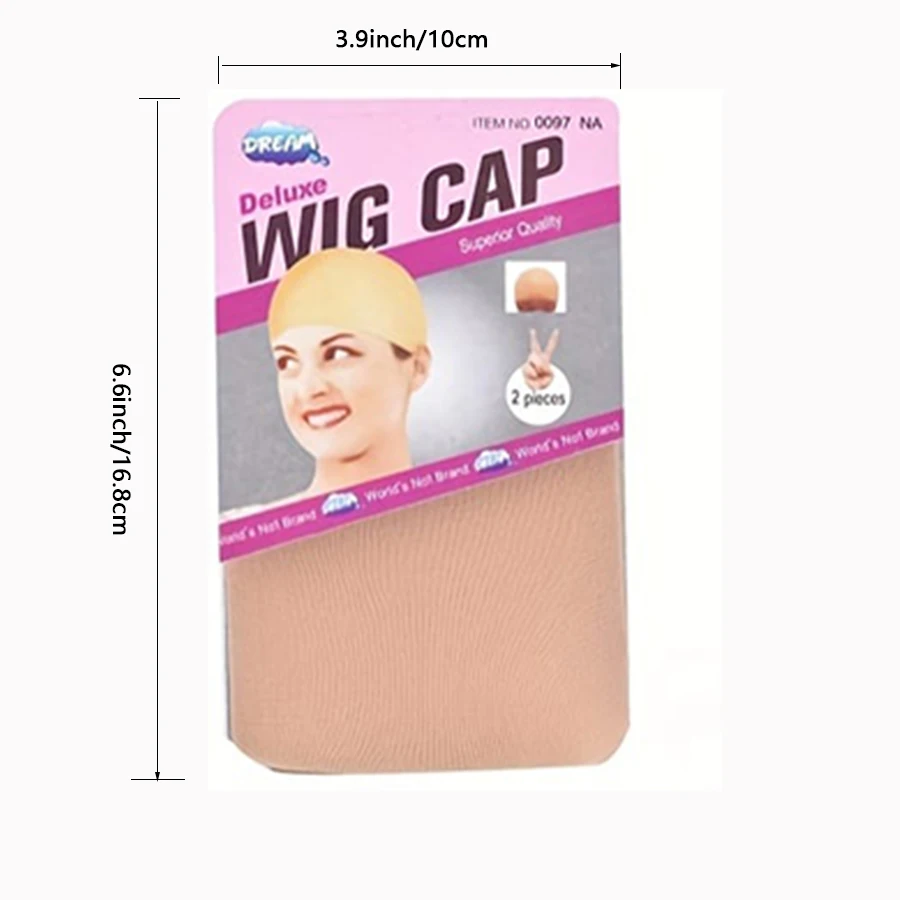 24Pieces (12 Packs) Wig Cap Fashion Stretchable Hair Nets 2Pcs/Pack Stocking Hair Cap Free Size Nylon Mesh Wig Net