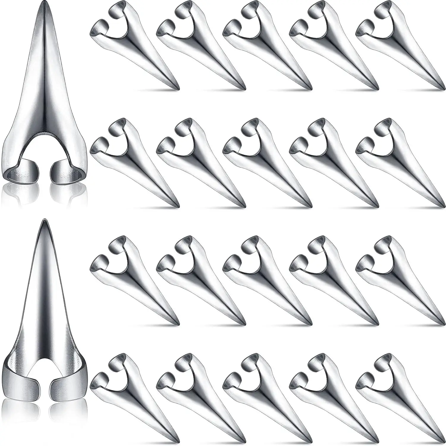 20 Pcs Adjustable Hair Parting and Selecting Tool - high qulity Stainless Steel Stitch Braiding Tools