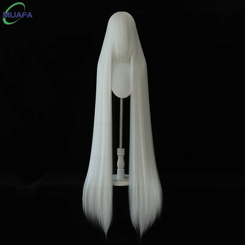 700g High Quality 59" 150cm Long Straight Cosplay Wig With Bang Blond Brown Red Green Blue Heat Resistant Hair Colors Anime Wigs