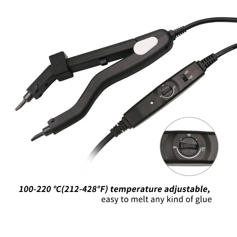 Heat Hair Connector Hair Extension Iron High Temperature Controllable Heat Iron with Gift - Perfect for Your Hair!"