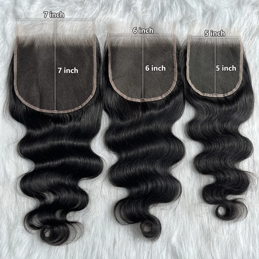 Skinlike HD Lace Frontal 13X4 13X6 Human Hair Closures Pre Plucked Invisible HD Lace Free Part 7x7 6x6 5x5 HD Lace Closure Only