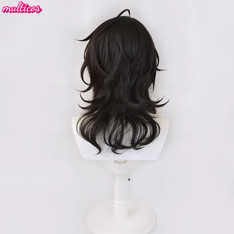 High Quality Game ES Sakuma Rei Sakuma Ritsu Cosplay Wig 30cm 45cm Black Heat Resistant Synthetic Hair Halloween Anime Wigs