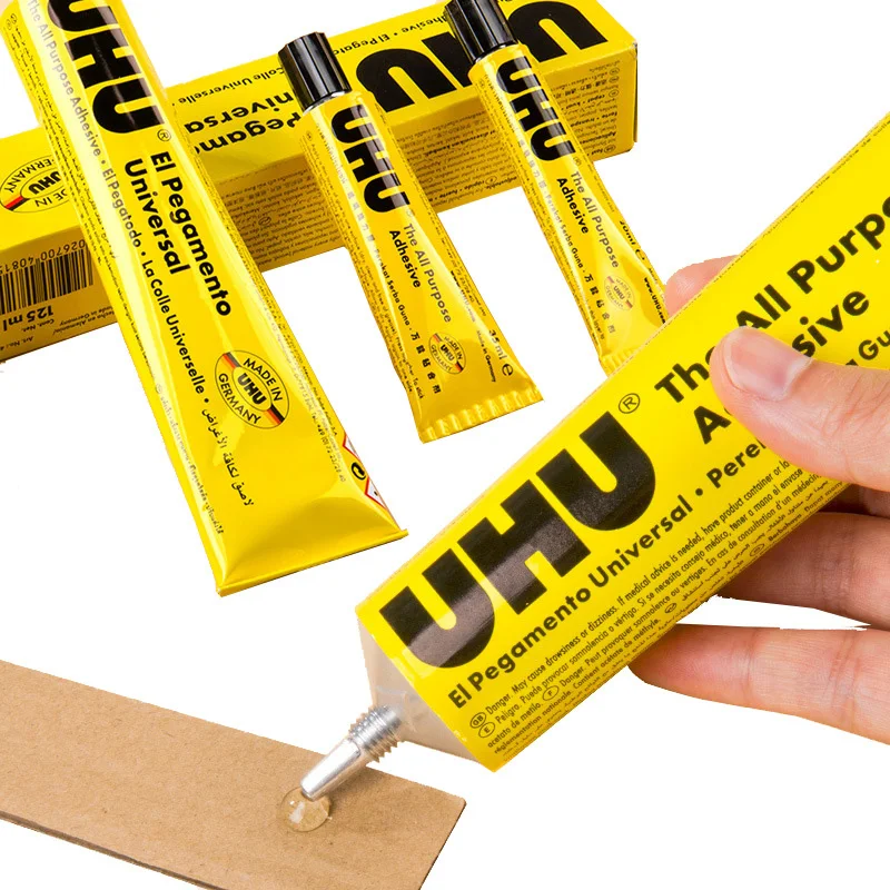 UHU German Super Glue Has Very Good Toughness Multifunctional Soft Glue Super Glue FOR MOOD Textile Porcelain Pape Metal Rubber