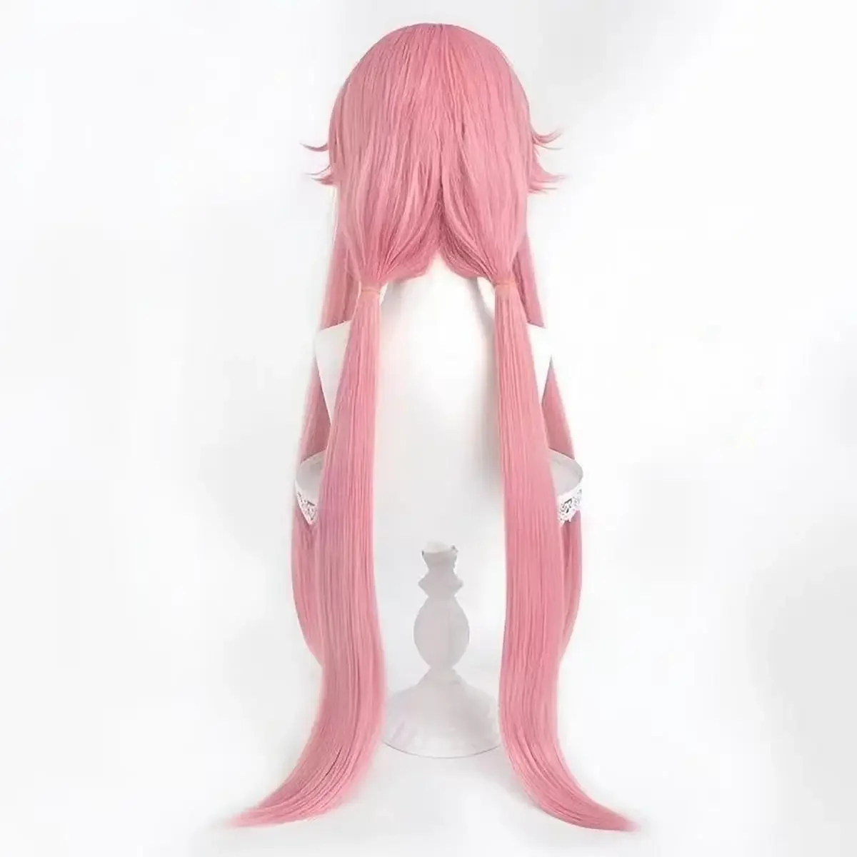 Anime he Future Diary Gasai Yuno Wig Halloween Party for Cosplay Pink Costume Wig long ponytai Synthetic Hair Party Wigs