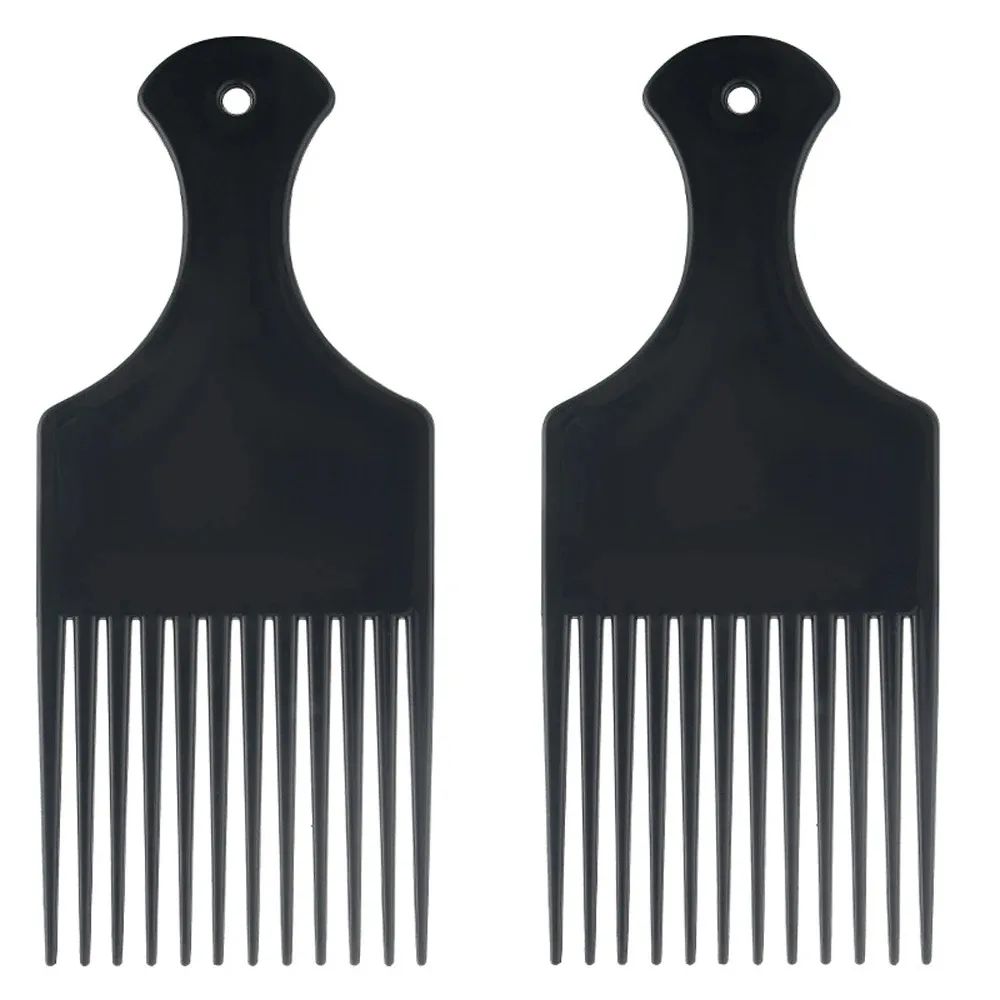 Afro Pick Comb For African American Hair Wide Tooth Detangle Styling Comb For Curly Kinky Wig Braiding Hairdressing Tool
