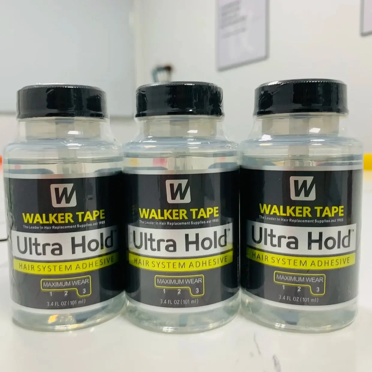 Wholesale 3.4oz/101ml Extra Strong lace glue waterproof walker lace hair glue for lace wig/toupee/closure