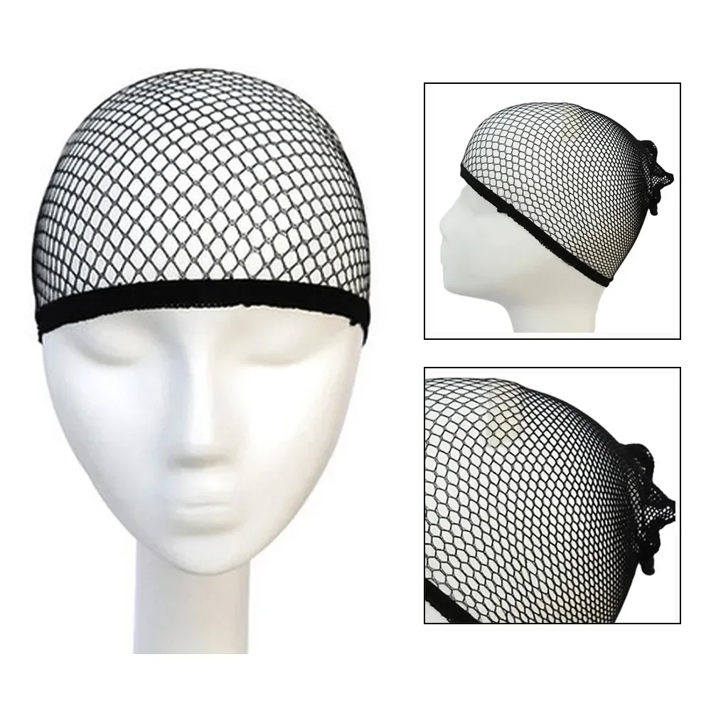 1/5/10/15/20/30Pcs High-Quality Stretchable Elastic Hairnets Black Wig Making Cap Cool Cosplay Weaving Hair Net Stretch Hairnets