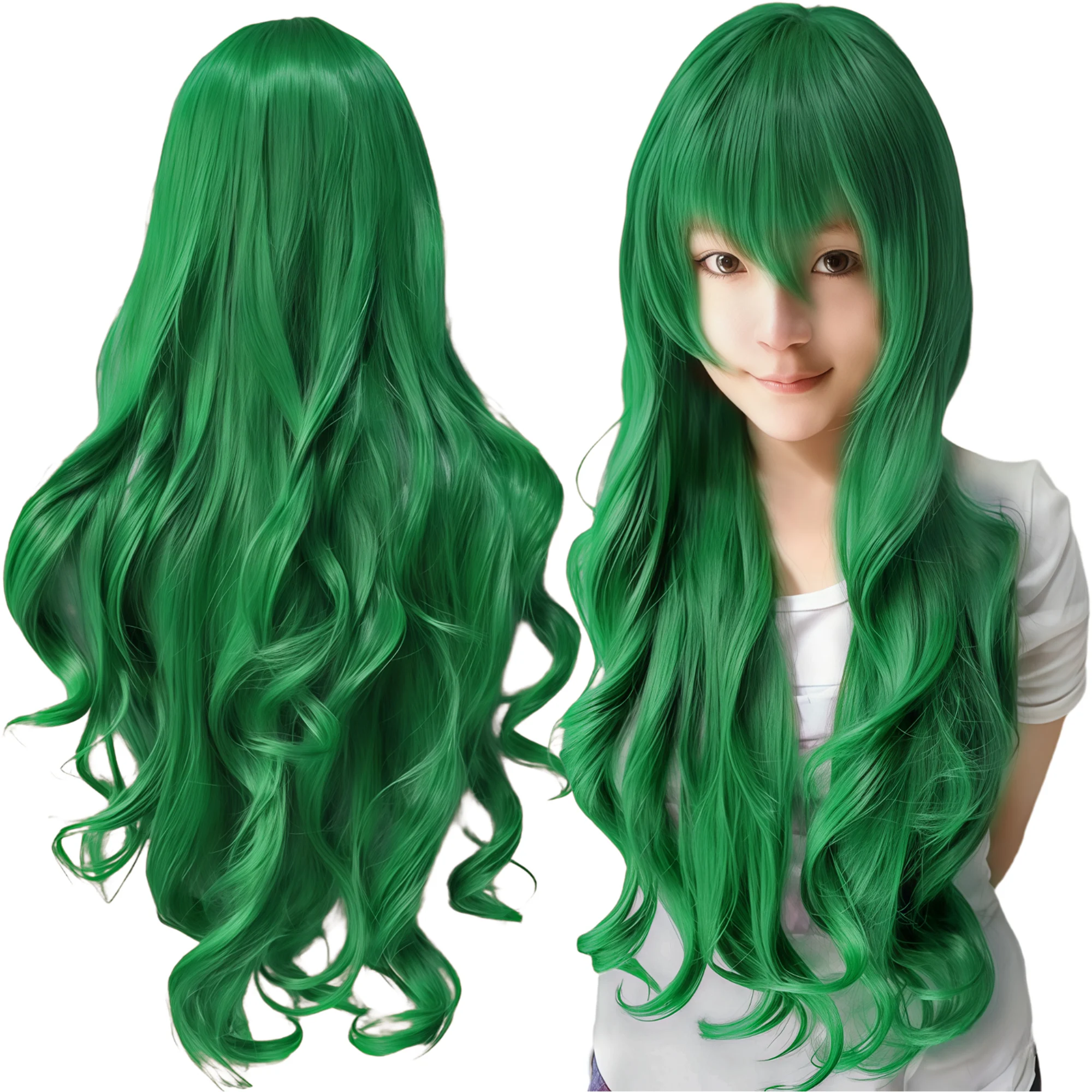 Synthetic Hair Long Yellow Lolita Cosplay Wig Curly Anime Wigs Sailor Venus Halloween Costume Mami Tomoe Wig for Women