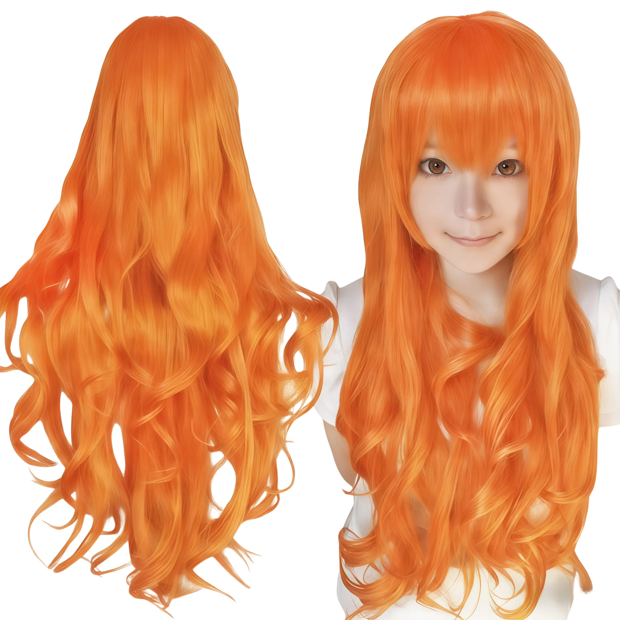 Synthetic Hair Long Yellow Lolita Cosplay Wig Curly Anime Wigs Sailor Venus Halloween Costume Mami Tomoe Wig for Women