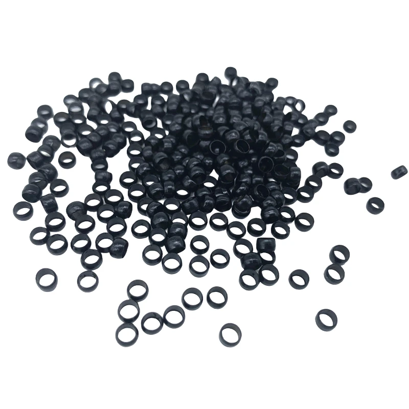 500pcs 4.0mm Copper Nano Beads Without silicone for Hair Extensions Micro Link Rings Beads
