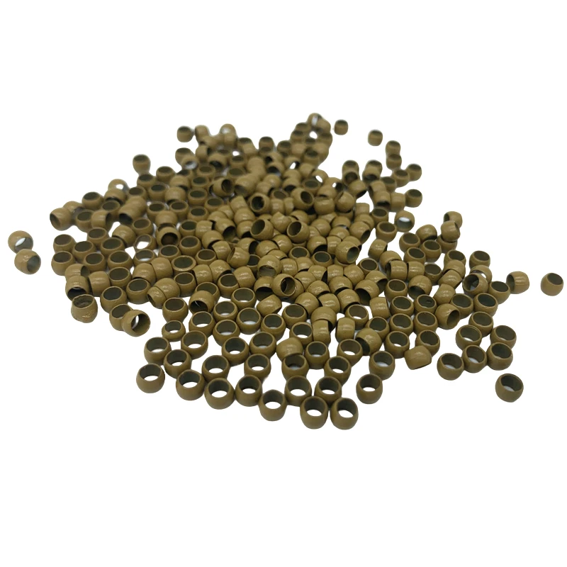500pcs 4.0mm Copper Nano Beads Without silicone for Hair Extensions Micro Link Rings Beads