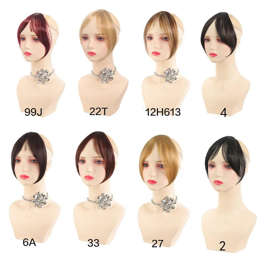Eight Character French Bangs Wig Piece Female Synthetic BB Clip Fluffy Top Reissue Eight Character Bangs Thin Invisible Hairpins
