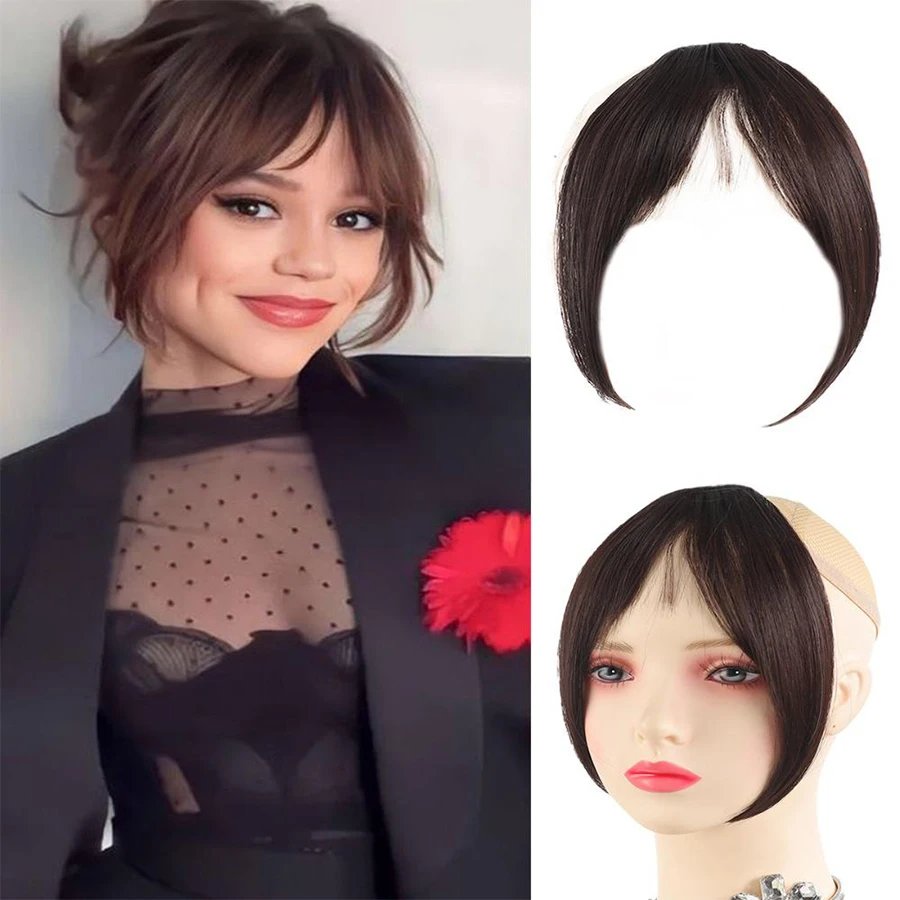 Eight Character French Bangs Wig Piece Female Synthetic BB Clip Fluffy Top Reissue Eight Character Bangs Thin Invisible Hairpins