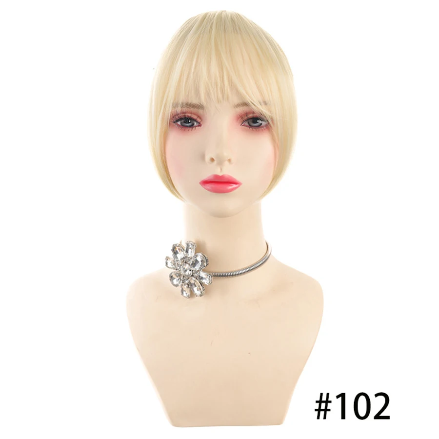 Eight Character French Bangs Wig Piece Female Synthetic BB Clip Fluffy Top Reissue Eight Character Bangs Thin Invisible Hairpins