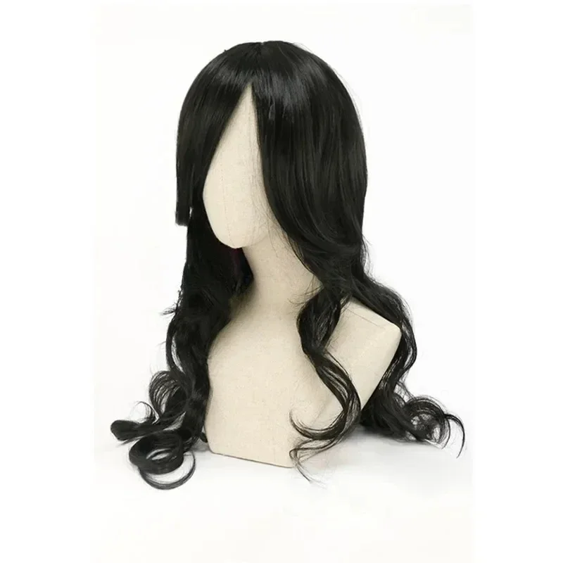 Anime Shego Cosplay Wig 80cm Long Curly Wave Black Wig Cosplay Hairs Heat Resistant Synthetic Wigs