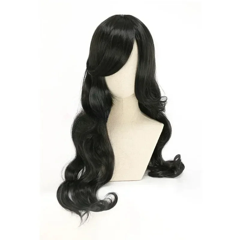 Anime Shego Cosplay Wig 80cm Long Curly Wave Black Wig Cosplay Hairs Heat Resistant Synthetic Wigs