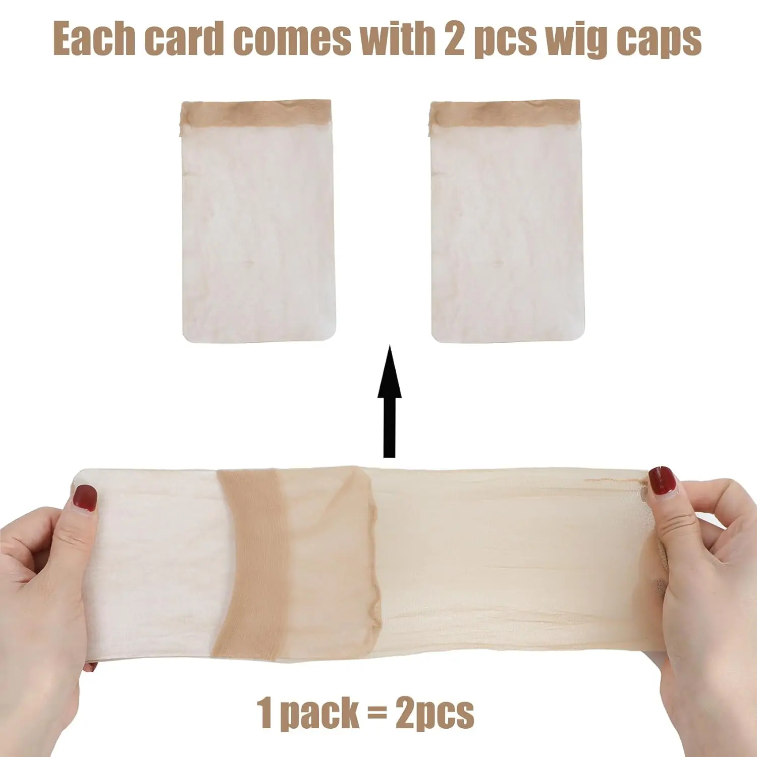 Wholesale Wig Cap for Women Invisible Ultra-thin Stretchy Stocking Caps for Lace Front Wigs Sheer Wig Cap Thin Nylon Cap
