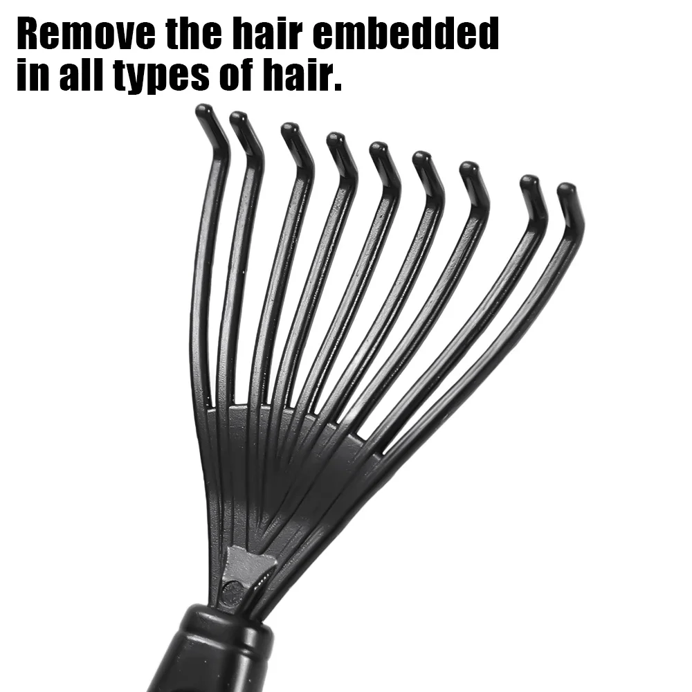 Plastic Mini Comb Cleaner Embedded Hair Brush Hair Remover Household Handle Cleaning Brushes Cleaners Special for Real Hair Wigs